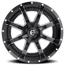Load image into Gallery viewer, Aluminum Wheels 20X10 Maverick D610 5 On 114.3/5 On 127 Gloss Black/Milled 78.1 Bore -18 Offset Fuel Off Road Wheels