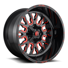 Load image into Gallery viewer, Aluminum Wheels 20X10 Stroke D612 6 On 135/6 On 139.7 Gloss Red Milled 106.1 Bore -19 Offset Fuel Off Road Wheels