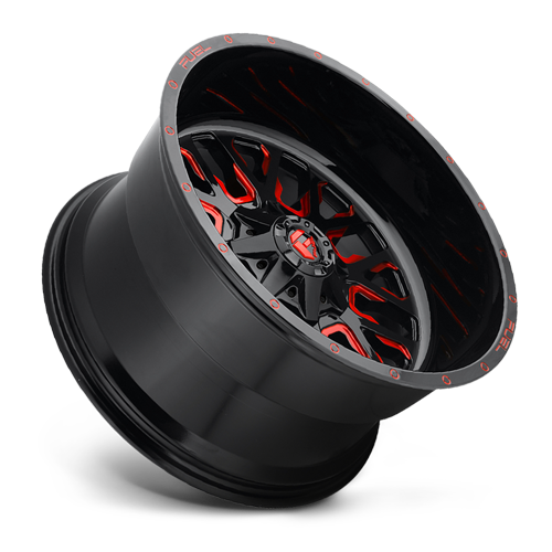 Aluminum Wheels 20X10 Stroke D612 6 On 135/6 On 139.7 Gloss Red Milled 106.1 Bore -19 Offset Fuel Off Road Wheels