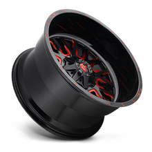 Load image into Gallery viewer, Aluminum Wheels 20X9 Stroke D612 6 On 135/6 On 139.7 Gloss Red Milled 106.3 Bore 1 Offset Fuel Off Road Wheels