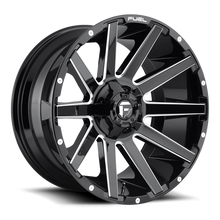 Load image into Gallery viewer, Aluminum Wheels 22X10 Contra D615 8 On 170 Gloss Black Milled 125.1 Bore -18 Offset Multi Spoke Fuel Off Road Wheels