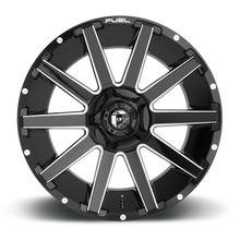 Load image into Gallery viewer, Aluminum Wheels 22X10 Contra D615 8 On 170 Gloss Black Milled 125.1 Bore -18 Offset Multi Spoke Fuel Off Road Wheels