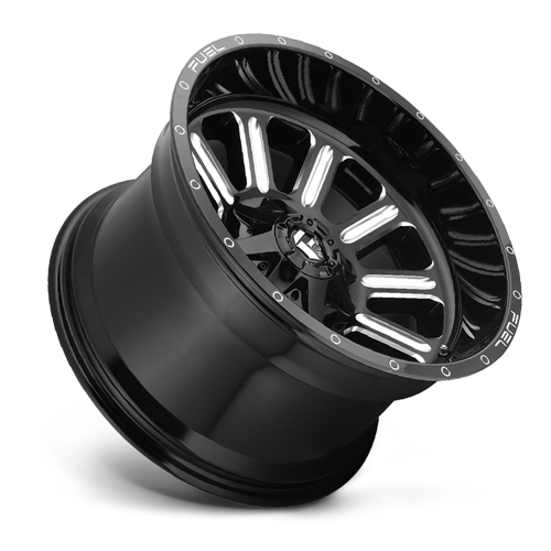Aluminum Wheels 20X9 Hardline D620 8 On 165.1 Gloss Black Milled 125.2 Bore 20 Offset Fuel Off Road Wheels