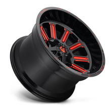 Load image into Gallery viewer, Aluminum Wheels 20X9 Hardline D621 6 On 135/6 On 139.7 Gloss Black/Candy Red 106.3 Bore 20 Offset Fuel Off Road Wheels