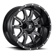Load image into Gallery viewer, Aluminum Wheels 20X9 Vandal D627 5 On 139.7/5 On 150 Gloss Black Milled 110.1 Bore 1 Offset Fuel Off Road Wheels