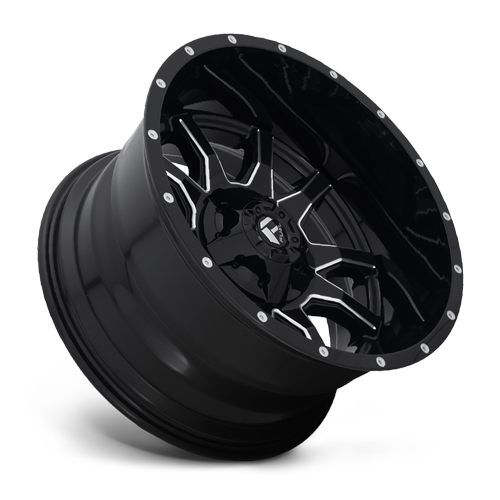 Aluminum Wheels 20X9 Vandal D627 5 On 139.7/5 On 150 Gloss Black Milled 110.1 Bore 1 Offset Fuel Off Road Wheels