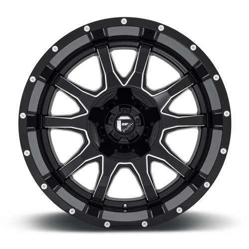 Aluminum Wheels 20X9 Vandal D627 5 On 139.7/5 On 150 Gloss Black Milled 110.1 Bore 1 Offset Fuel Off Road Wheels