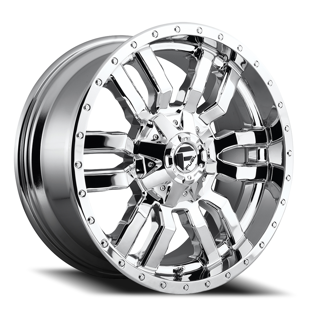 Aluminum Wheels 20X9 Sledge D631 8 On 180 Chrome Plated 124.2 Bore 20 Offset Fuel Off Road Wheels