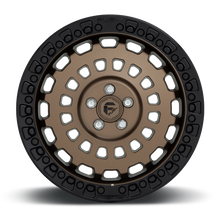 Load image into Gallery viewer, Aluminum Wheels 18X9 Zephyr D634 5 On 150 Matte Bronze W/Black Bead Ring 110.1 Bore 1 Offset Fuel Off Road Wheels