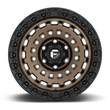 Load image into Gallery viewer, Aluminum Wheels 20X9 Zephyr D634 6 On 135 Matte Bronze W/Black Bead Ring 87.1 Bore 1 Offset Fuel Off Road Wheels