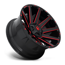 Load image into Gallery viewer, Aluminum Wheels 22X10 Contra D643 6 On 135/6 On 139.7 Gloss Red Milled 106.1 Bore -19 Offset Multi Spoke Fuel Off Road Wheels