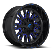 Load image into Gallery viewer, Aluminum Wheels 20X9 Stroke D645 6 On 120/6 On 139.7 Gloss Blue Milled 78.1 Bore 19 Offset Fuel Off Road Wheels