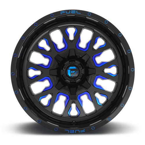 Aluminum Wheels 20X9 Stroke D645 6 On 120/6 On 139.7 Gloss Blue Milled 78.1 Bore 19 Offset Fuel Off Road Wheels