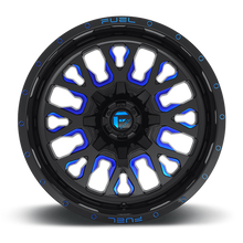 Load image into Gallery viewer, Aluminum Wheels 20X9 Stroke D645 6 On 120/6 On 139.7 Gloss Blue Milled 78.1 Bore 19 Offset Fuel Off Road Wheels