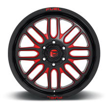 Load image into Gallery viewer, Aluminum Wheels 20X10 Ignite D663 5 On 127 Gloss Black Red Tinted Clear 78.1 Bore -18 Offset Fuel Off Road Wheels