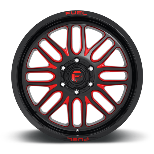 Aluminum Wheels 20X9 Ignite D663 6 On 139.7 Gloss Black Red Tinted Clear 106.1 Bore 19 Offset Fuel Off Road Wheels