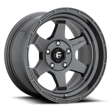 Load image into Gallery viewer, Aluminum Wheels 17X9 Shok D665 5 On 150 Matte Anthracite Gray 110.2 Bore 1 Offset Fuel Off Road Wheels
