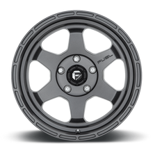 Load image into Gallery viewer, Aluminum Wheels 17X9 Shok D665 5 On 150 Matte Anthracite Gray 110.2 Bore 1 Offset Fuel Off Road Wheels