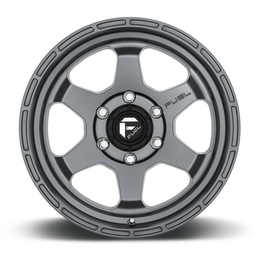 Aluminum Wheels 17X9 Shok D665 6 On 139.7 Matte Anthracite Gray 106.3 Bore 1 Offset Fuel Off Road Wheels