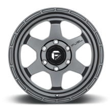 Load image into Gallery viewer, Aluminum Wheels 17X9 Shok D665 6 On 139.7 Matte Anthracite Gray 106.3 Bore 1 Offset Fuel Off Road Wheels