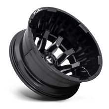 Load image into Gallery viewer, Dually Wheels 20X8.25 Blitz Dually D673 8 On 200 Gloss Black Milled 142 Bore -202 Offset Multi Spoke Outer Dually Fuel Off Road Wheels