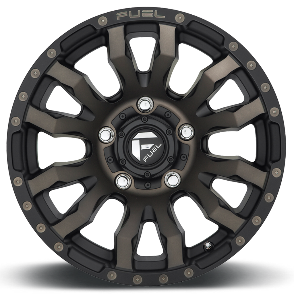Aluminum Wheels 18X9 Blitz D674 5 On 127 Matte Black Double Dark Tint 71.5 Bore 1 Offset Multi Spoke Fuel Off Road Wheels