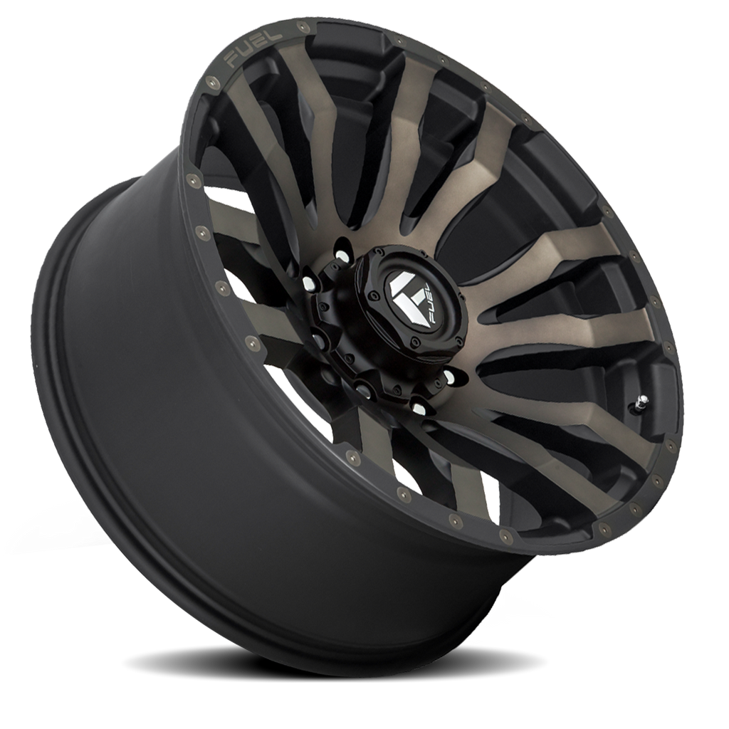 Aluminum Wheels 20X10 Blitz D674 8 On 170 Matte Black Double Dark Tint 125.1 Bore -18 Offset Multi Spoke Fuel Off Road Wheels
