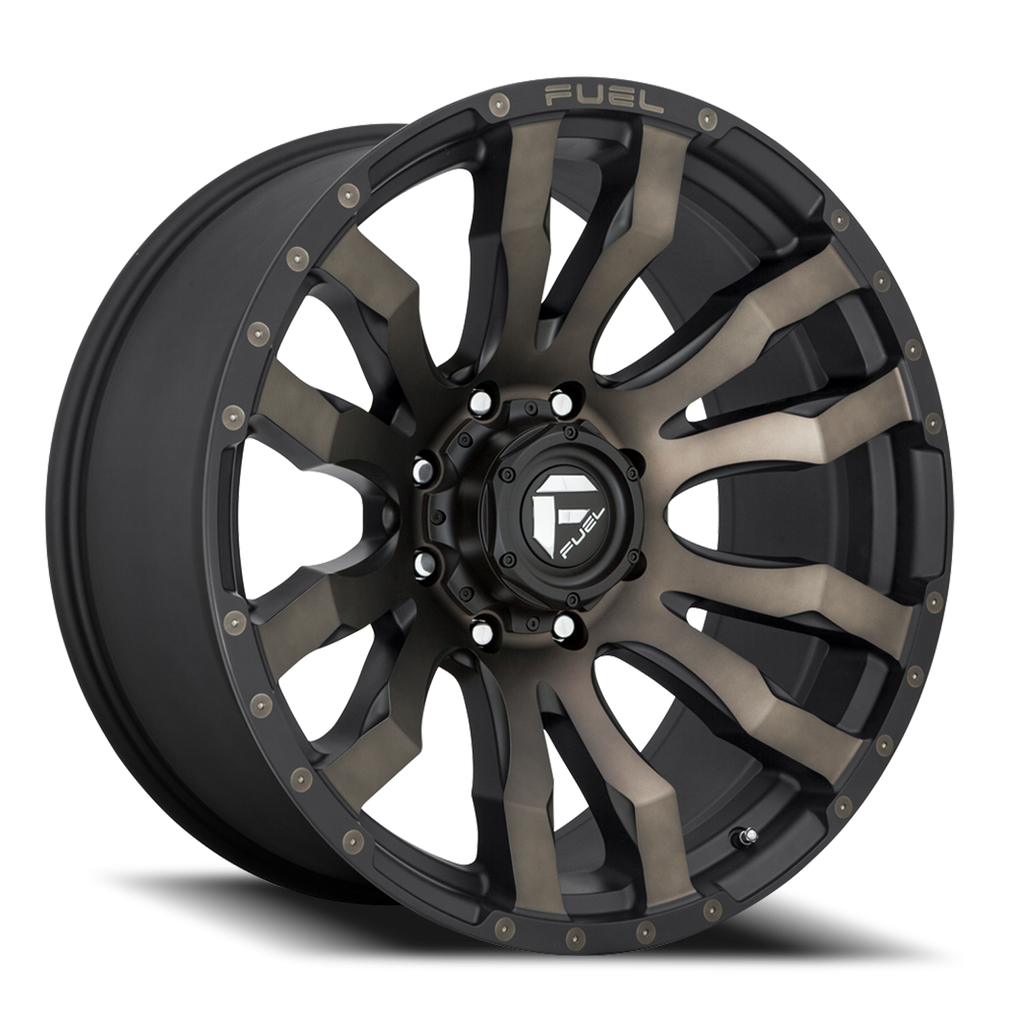 Aluminum Wheels 20X9 Blitz D674 8 On 170 Matte Black Double Dark Tint 125.1 Bore 1 Offset Multi Spoke Fuel Off Road Wheels