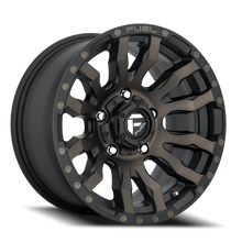 Load image into Gallery viewer, Aluminum Wheels 20X9 Blitz D674 5 On 127 Matte Black Double Dark Tint 71.5 Bore 1 Offset Multi Spoke Fuel Off Road Wheels