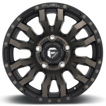 Load image into Gallery viewer, Aluminum Wheels 20X9 Blitz D674 5 On 127 Matte Black Double Dark Tint 71.5 Bore 1 Offset Multi Spoke Fuel Off Road Wheels