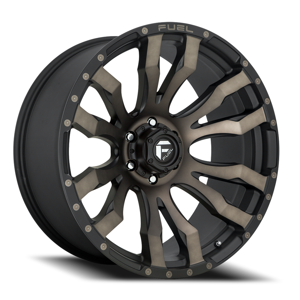 Aluminum Wheels 22X10 Blitz D674 6 On 135 Matte Black Double Dark Tint 87.1 Bore -18 Offset Multi Spoke Fuel Off Road Wheels