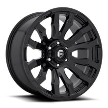Load image into Gallery viewer, Aluminum Wheels 18X9 Blitz D675 6 On 139.7 Gloss Black 106.1 Bore 20 Offset Multi Spoke Fuel Off Road Wheels