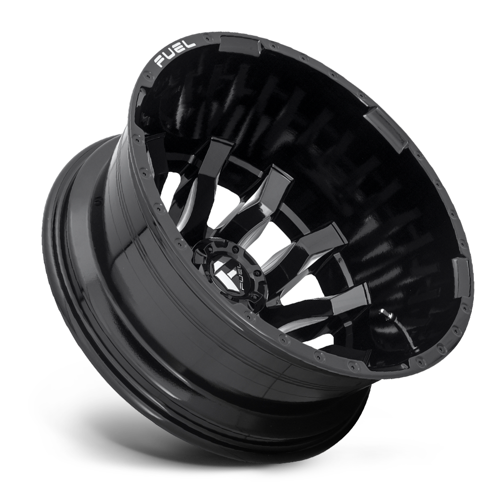 Dually Wheels 20X8.25 Blitz Dually D675 8 On 210 Gloss Black 154.3 Bore -221 Offset Multi Spoke Outer Dually Fuel Off Road Wheels