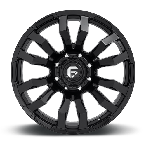 Aluminum Wheels 20X9 Blitz D675 8 On 170 Gloss Black 125.1 Bore 20 Offset Multi Spoke Fuel Off Road Wheels