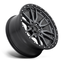 Load image into Gallery viewer, Aluminum Wheels 17X9 Rebel D680 6 On 135 Matte Gunmetal Gray Black Bead Ring 87.1 Bore -12 Offset Fuel Off Road Wheels