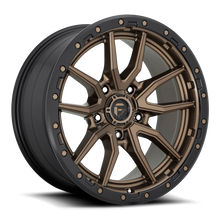 Load image into Gallery viewer, Aluminum Wheels 20X10 Rebel D681 5 On 150 Matte Bronze Black Bead Ring 110.2 Bore -18 Offset Fuel Off Road Wheels