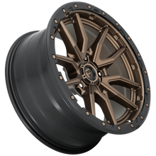 Load image into Gallery viewer, Aluminum Wheels 20X10 Rebel D681 5 On 139.7 Matte Bronze Black Bead Ring 78.1 Bore -18 Offset Fuel Off Road Wheels
