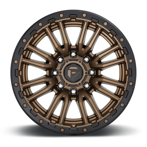 Aluminum Wheels 20X9 Rebel D681 8 On 165.1 Matte Bronze Black Bead Ring 125.2 Bore 1 Offset Fuel Off Road Wheels