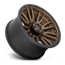 Load image into Gallery viewer, Aluminum Wheels 22X10 Rebel D681 8 On 180 Matte Bronze Black Bead Ring 124.2 Bore -18 Offset Fuel Off Road Wheels