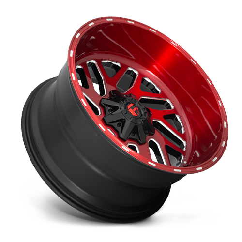 Aluminum Wheels 20X10 Triton D691 8 On 165.1 Candy Red Milled 125.1 Bore -18 Offset Mesh Spoke Fuel Off Road Wheels