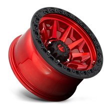 Load image into Gallery viewer, Aluminum Wheels 18X9 Covert D695 5 On 127 Candy Red Black Bead Ring 71.5 Bore 1 Offset Multi Spoke Fuel Off Road Wheels