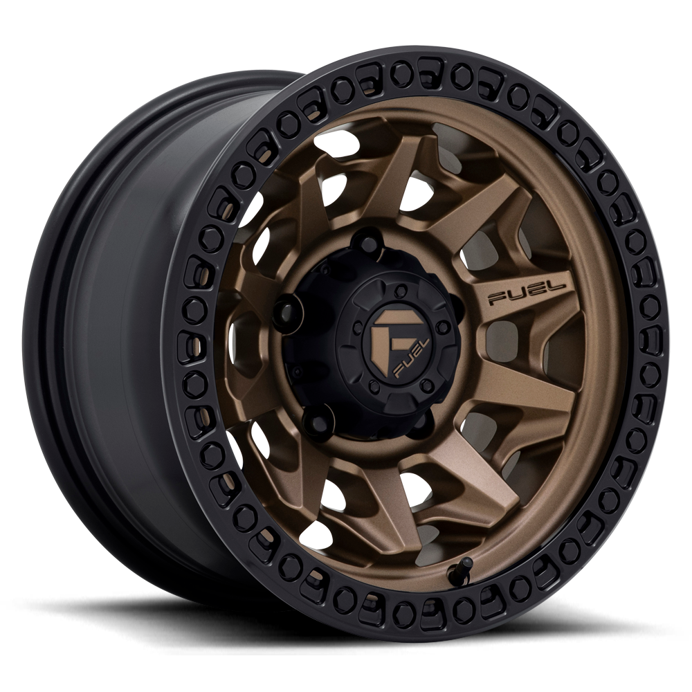 Aluminum Wheels 15X8 Covert D696 5 On 114.3 Matte Bronze Black Bead Ring 72.7 Bore -19 Offset Multi Spoke Fuel Off Road Wheels