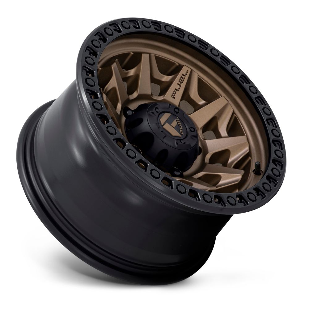 Aluminum Wheels 18X9 Covert D696 5 On 150 Matte Bronze Black Bead Ring 110.2 Bore 1 Offset Multi Spoke Fuel Off Road Wheels