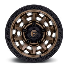 Load image into Gallery viewer, Aluminum Wheels 18X9 Covert D696 5 On 150 Matte Bronze Black Bead Ring 110.2 Bore 1 Offset Multi Spoke Fuel Off Road Wheels