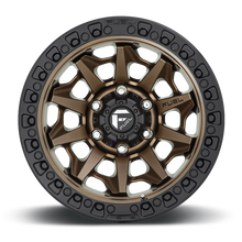 Load image into Gallery viewer, Aluminum Wheels 18X9 Covert D696 6 On 135 Matte Bronze Black Bead Ring 87.1 Bore 20 Offset Multi Spoke Fuel Off Road Wheels