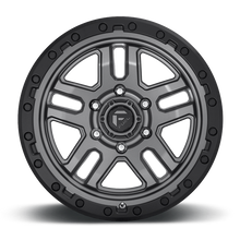 Load image into Gallery viewer, Aluminum Wheels 18X9 AMMO D701 6 On 135 Matte Gunmetal Gray W/Black Bead Ring 87.1 Bore 1 Offset 5 Spoke Fuel Off Road Wheels