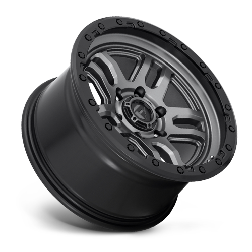 Aluminum Wheels 20X9 AMMO D701 6 On 135 Matte Gunmetal Gray W/Black Bead Ring 87.1 Bore 1 Offset 5 Spoke Fuel Off Road Wheels