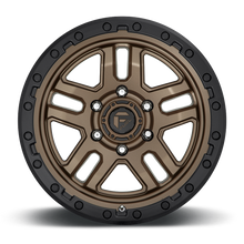 Load image into Gallery viewer, Aluminum Wheels 17X9 AMMO D702 5 On 127 Matte Bronze W/Black Bead Ring 71.5 Bore 1 Offset 5 Spoke Fuel Off Road Wheels
