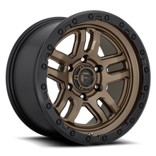 Load image into Gallery viewer, Aluminum Wheels 18X9 AMMO D702 6 On 139.7 Matte Bronze W/Black Bead Ring 106.1 Bore -12 Offset 5 Spoke Fuel Off Road Wheels