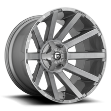 Load image into Gallery viewer, Aluminum Wheels 20X10 Contra Platinum D714 8 On 165.1 Brush Gunmetal Gray/Clear Tint 125.1 Bore -18 Offset Multi Spoke Fuel Off Road Wheels